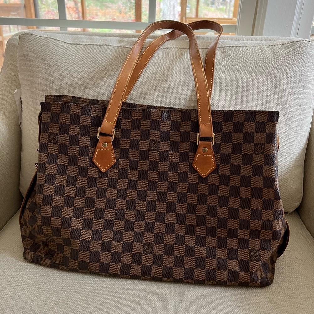 Louis Vuitton Damier Ebene Columbine shoulder bag